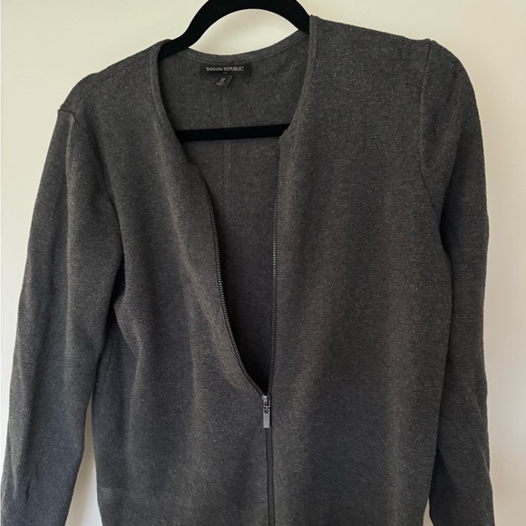 Banana Republic Knit Zip Front Cardigan - Picture 2 of 5